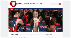 Desktop Screenshot of oakhillnetball.com