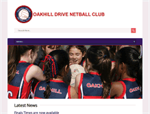 Tablet Screenshot of oakhillnetball.com